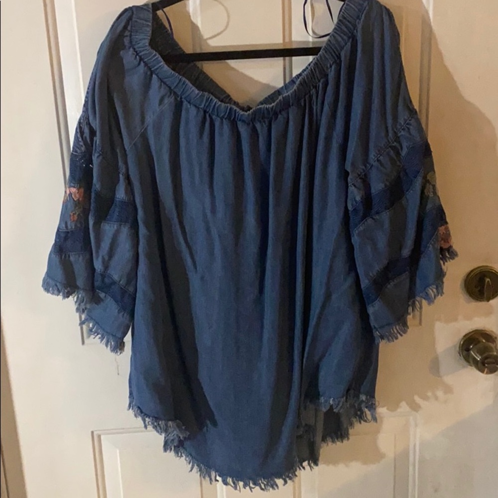 Denim top